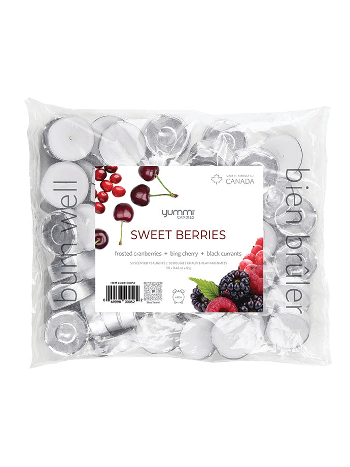 300 Sweet Berries Scented Tealight Candles Bulk