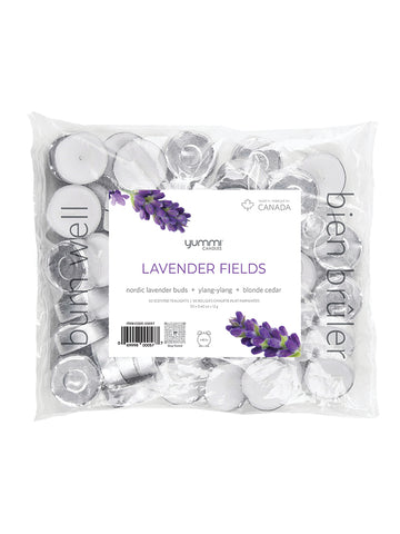 Yummi Candles - 50 Lavender Fields Scented Tealight Candles