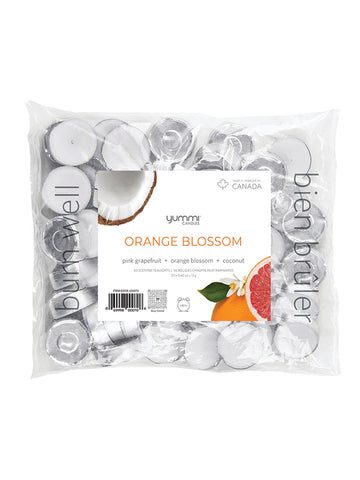 Yummi Candles - 50 Orange Blossom Scented Tealight Candles