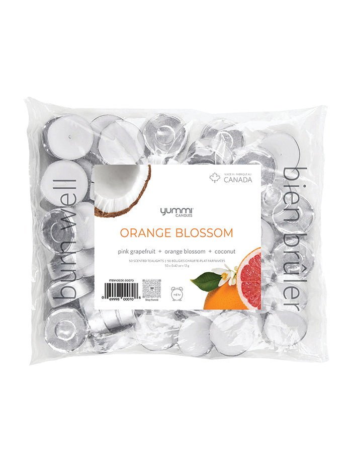 300 Orange Blossom Scented Tealight Candles Bulk