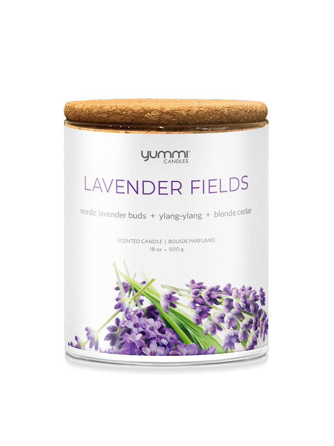 Velas en frasco perfumadas Lavender Fields de 18 oz a granel