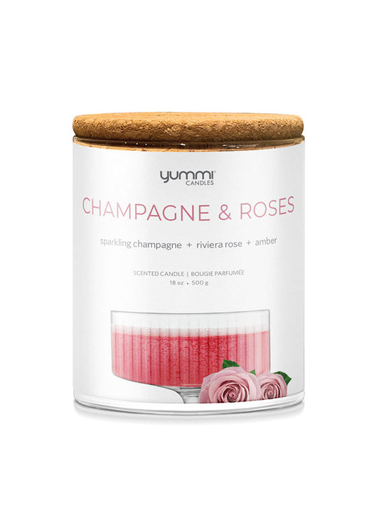 🎁 18oz Champagne Roses Scented Jar Candles (100% off)