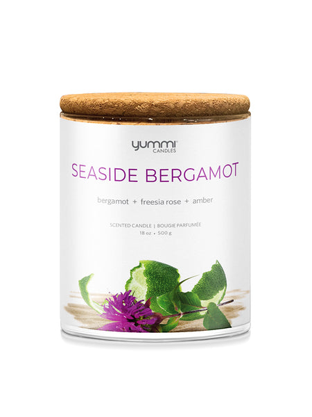 18oz Seaside Bergamot Scented Jar Candles