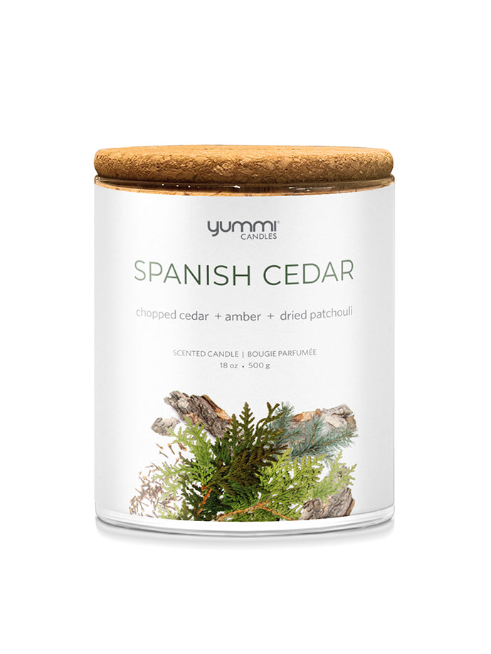 Velas perfumadas en frasco de cedro español de 18 oz