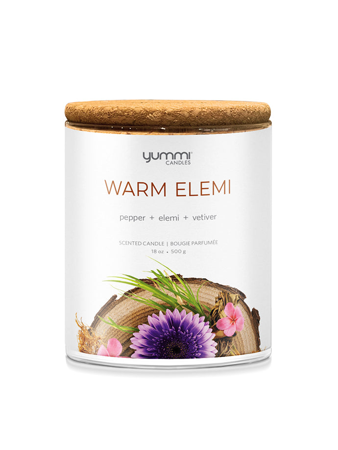 18oz Warm Elemi Scented Jar Candles