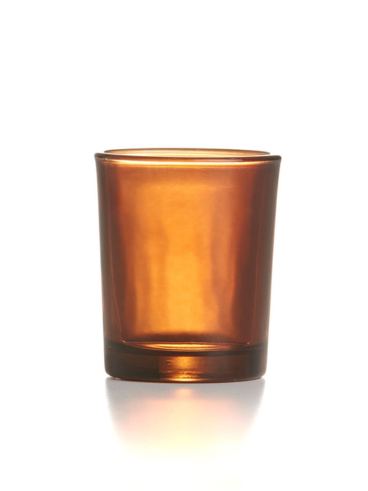 10 hour Votive Holder - Amber - each