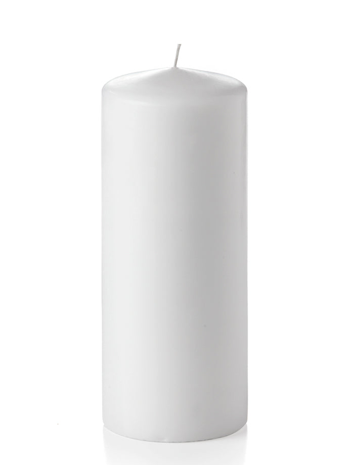 4" x 10" Wholesale Unscented Column Pillar Candles - Set of 2