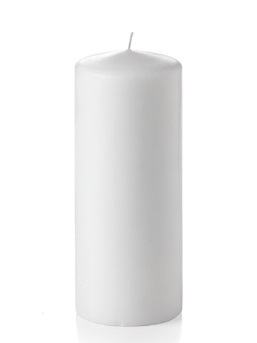 4" x 10" Wholesale Unscented Column Pillar Candles - Set of 2