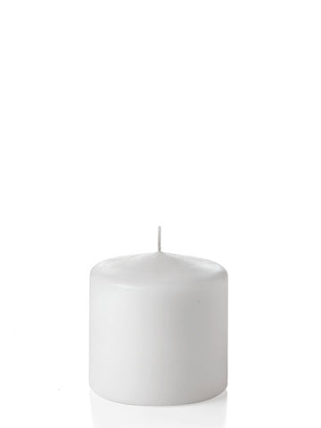 Yummi Candles - 4" x 4" Unscented Column Pillar Candles