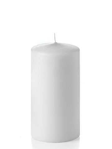 Yummi Candles - 4" x 8" Unscented Column Pillar Candles