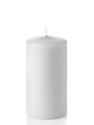 4" x 8" Wholesale Unscented Column Pillar Candles