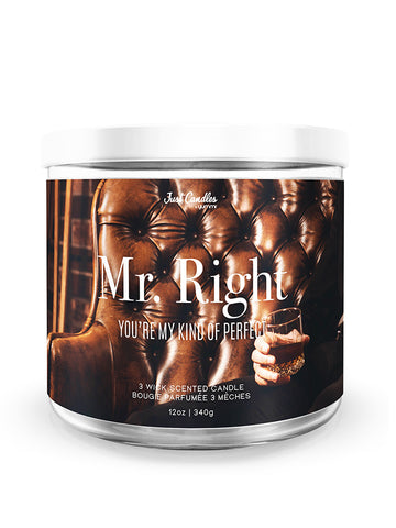 Yummi Candles - Just Candles 12oz 3-Wick Mr. Right Scented Jar