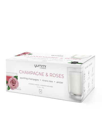 Yummi Candles - 2oz Champagne Roses Scented Jar Candles