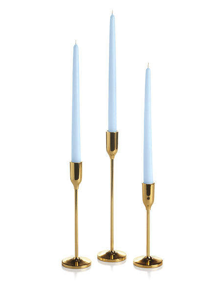 36 Taper Candles and 36 Gold Virtu Candlesticks – Yummicandles
