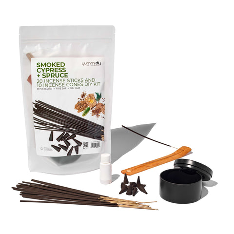 Yummi Candles - DIY Incense - Smoked Cypress + Spruce