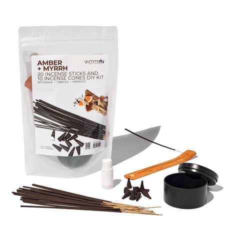 Yummi Candles - DIY Incense - Amber + Myrrh