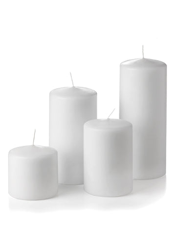 Yummi Candles - 4" x 10" Unscented Column Pillar Candles - Lifestyle - 1