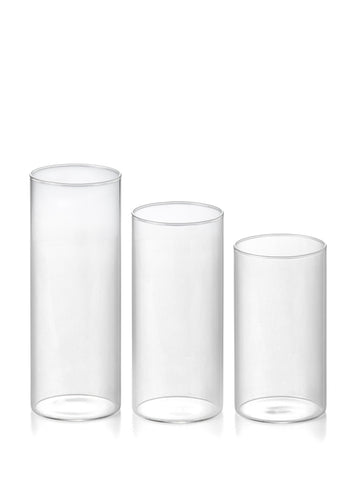 Yummi Candles - 12 Slim Pillar Candles and Cylinder Vases - Lifestyle - 3