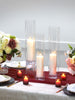 Yummi Candles - 12 Slim Pillar Candles, 12 Glass Chimneys and 12 Glass Pillar Holders - Lifestyle - 1