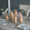 Yummi Candles - 12 Slim Pillar Candles and Cylinder Vases - Lifestyle - 1