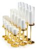 Yummi Candles - 12 Slim Pillar Candles, 12 Cylinder Vases and 12 Gold Vevo Pedestals - Lifestyle - 4