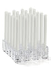 Yummi Candles - 20 Formal Taper Candles & 20 Square Block Holders - Lifestyle - 3