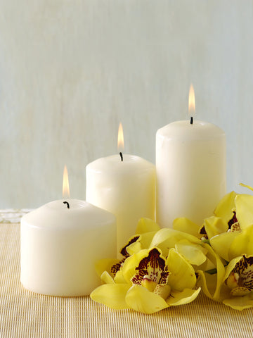 Yummi Candles - Wholesale 2.25" x 5" Slim Pillar Candles - Lifestyle - 1