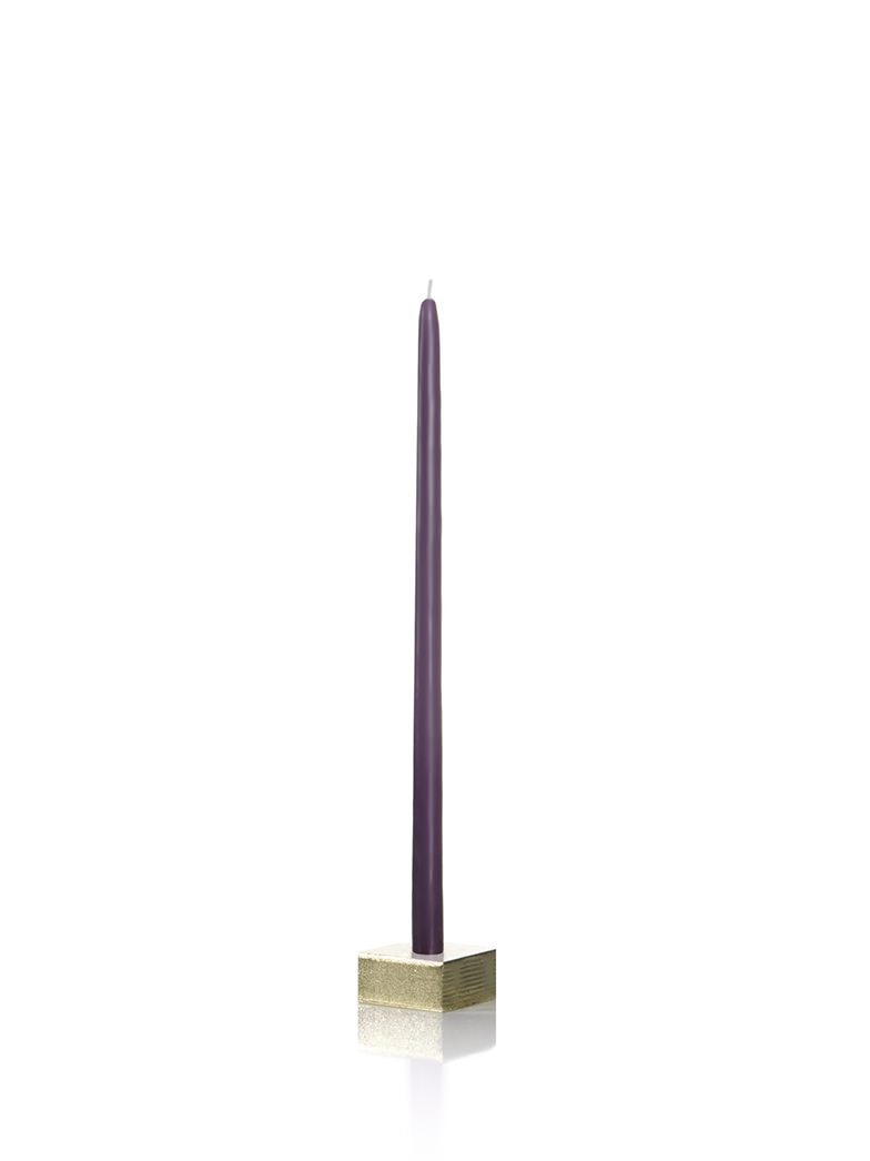 9" Tiny Taper Candles Dark Purple