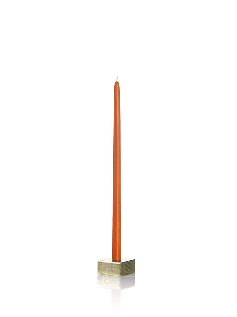 9" Tiny Taper Candles Bright Orange