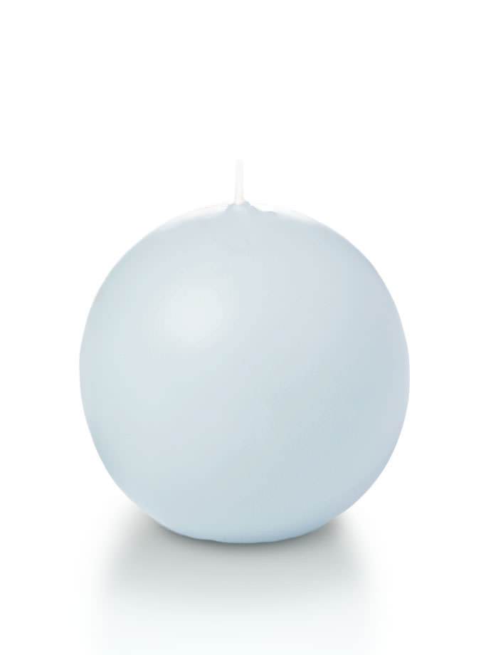 2.8" Sphere / Ball Candles Ice Blue