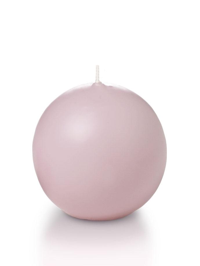 2.8" Sphere / Ball Candles Light Rose