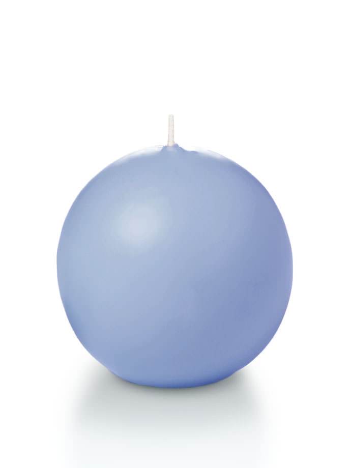 2.8" Sphere / Ball Candles Periwinkle Blue