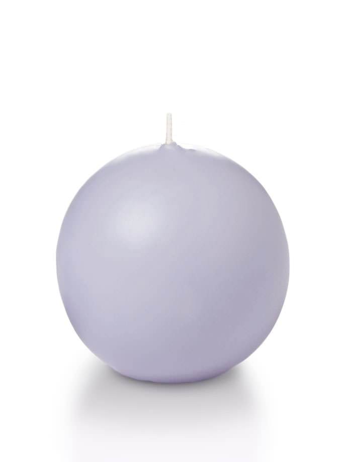 2.8" Sphere / Ball Candles Lilac