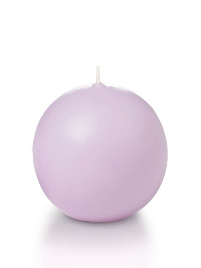 2.8" Sphere / Ball Candles Violet