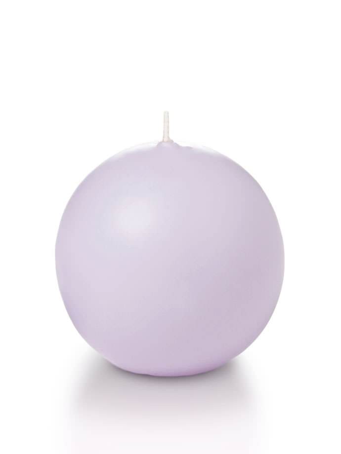 2.8" Sphere / Ball Candles Lavender