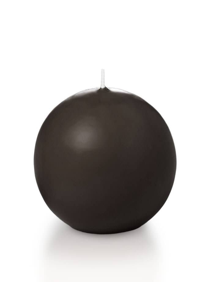 2.8" Sphere / Ball Candles Chocolate