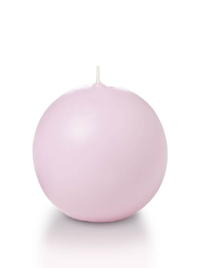 2.8" Sphere / Ball Candles Blush