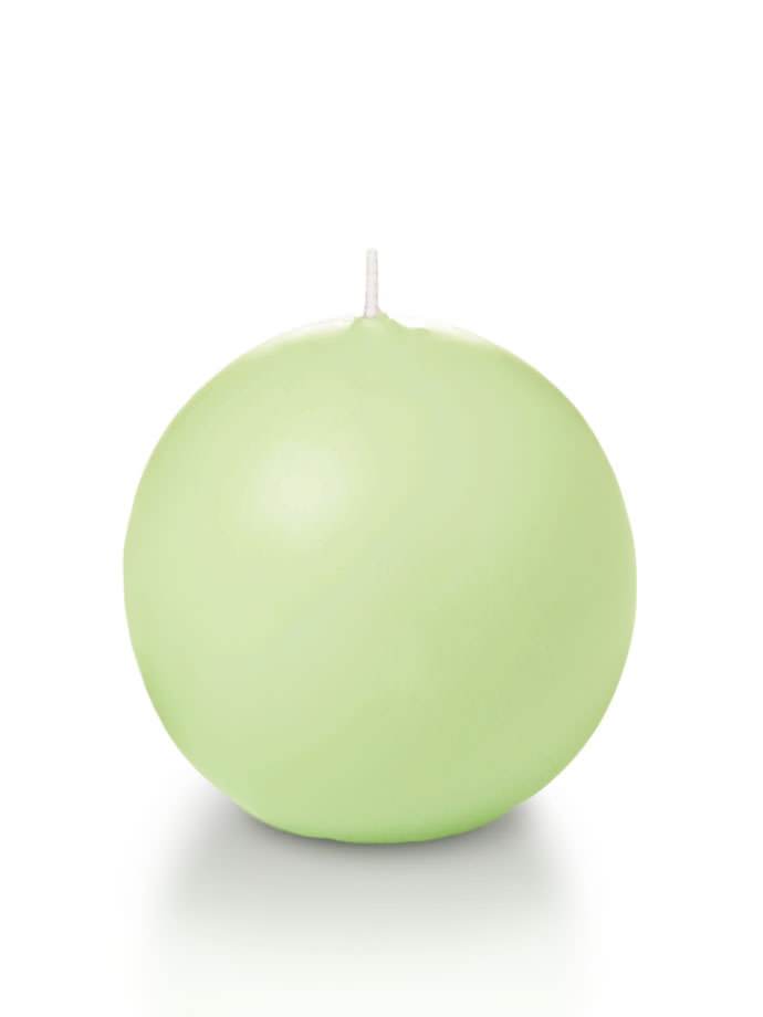 2.8" Sphere / Ball Candles Mint