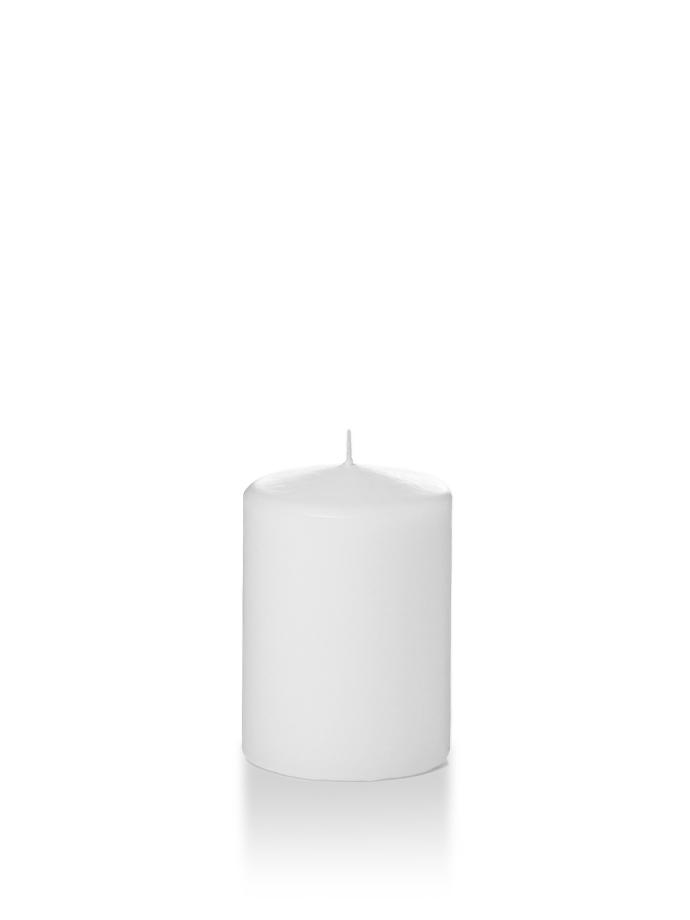 Yummi Candles - 3" x 4" Pillar Candles White