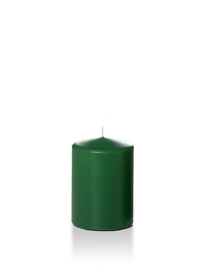 3" x 4" Pillar Candles Hunter Green