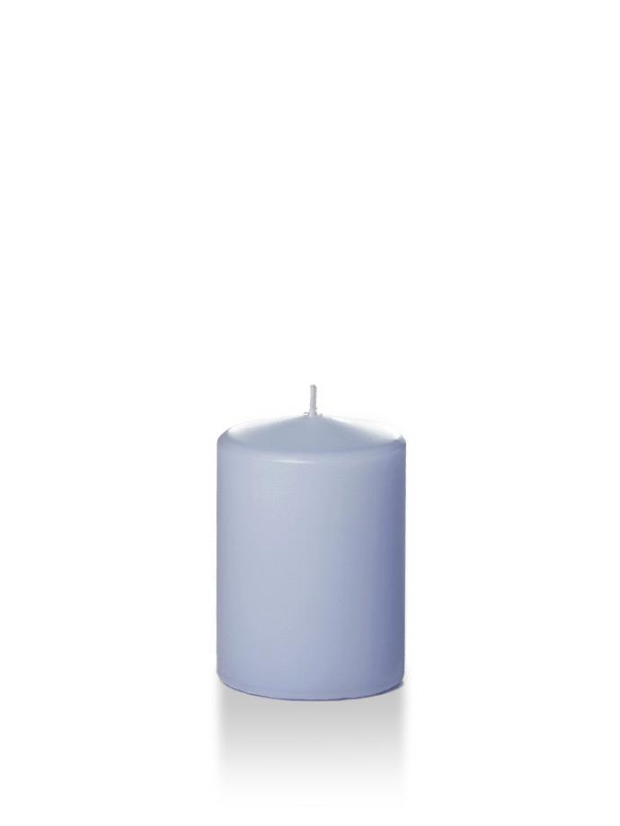 3" x 4" Pillar Candles Periwinkle Blue