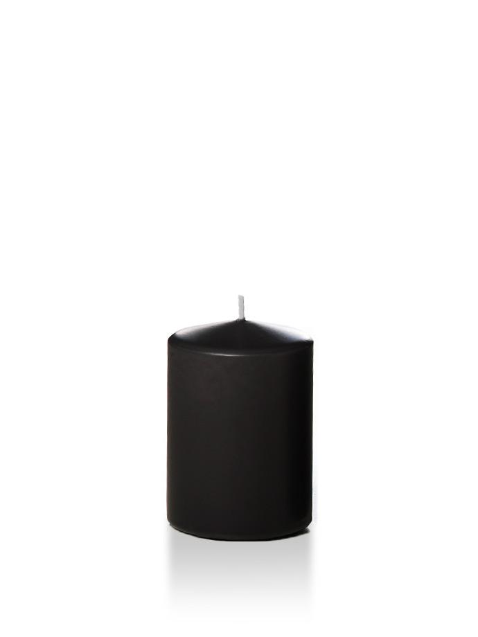 3" x 4" Pillar Candles Black