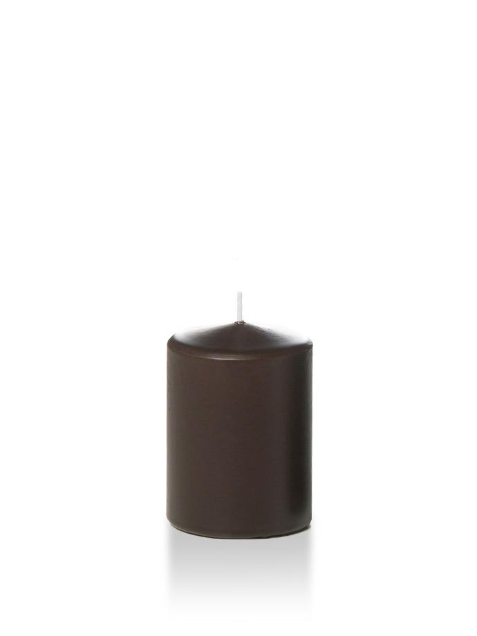 3" x 4" Pillar Candles Chocolate