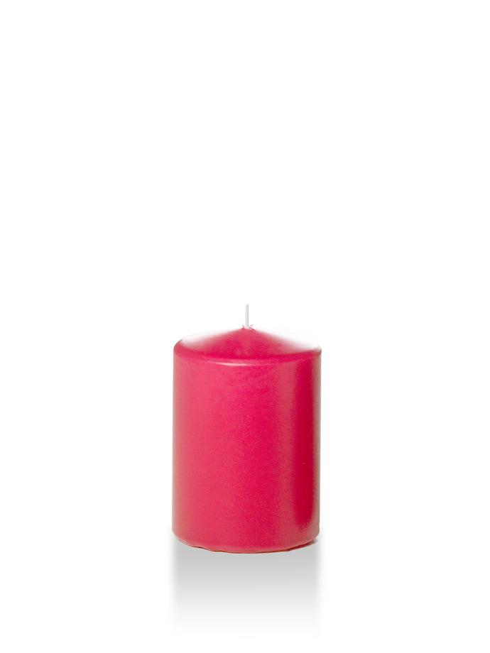 3" x 4" Pillar Candles Paradise Pink