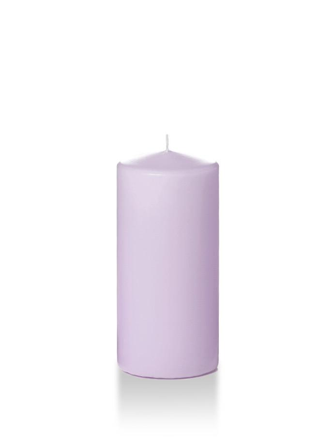 3" x 6" Pillar Candles Lavender