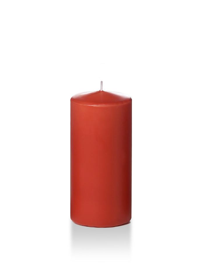 3" x 6" Pillar Candles Brick