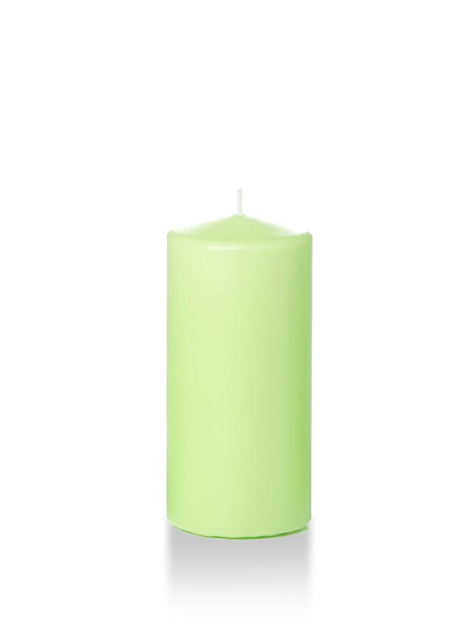 3" x 6" Pillar Candles Mint