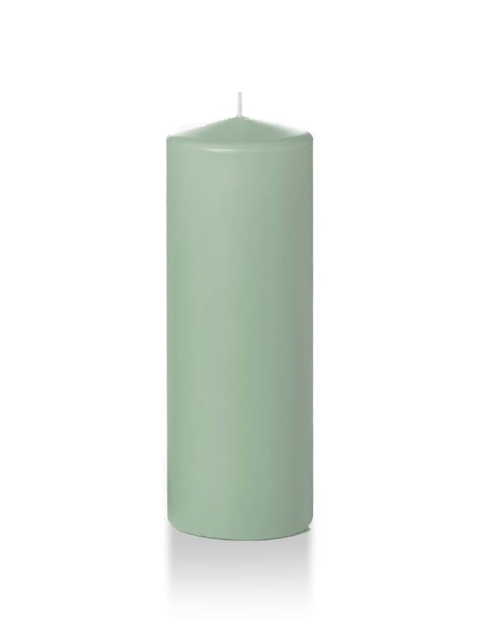 3" x 8" Pillar Candles Sage