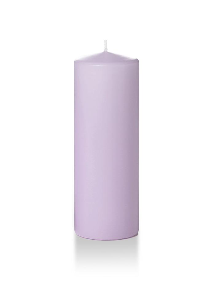 3" x 8" Pillar Candles Lavender