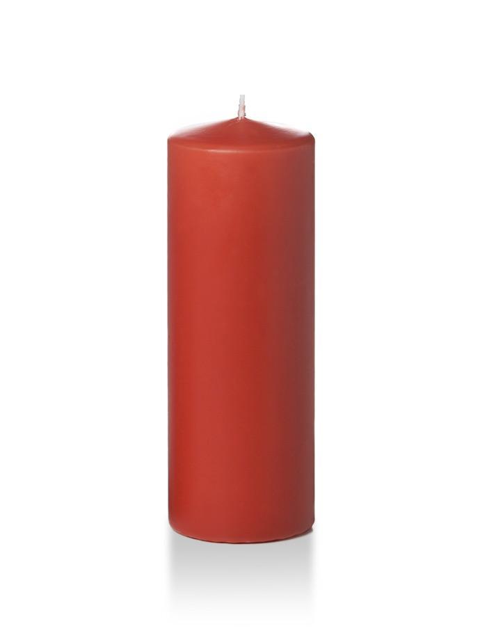 3" x 8" Wholesale Pillar Candles Brick